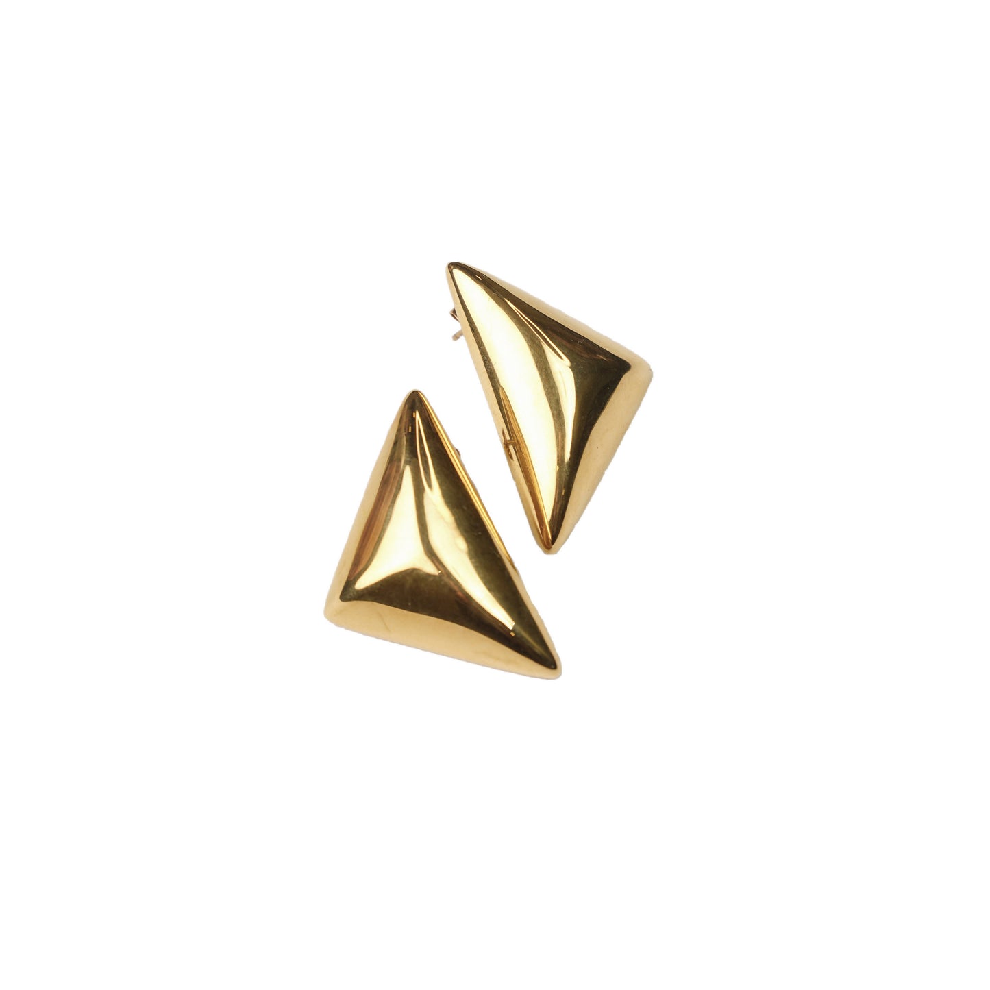 Bold Triangle Chic Studs